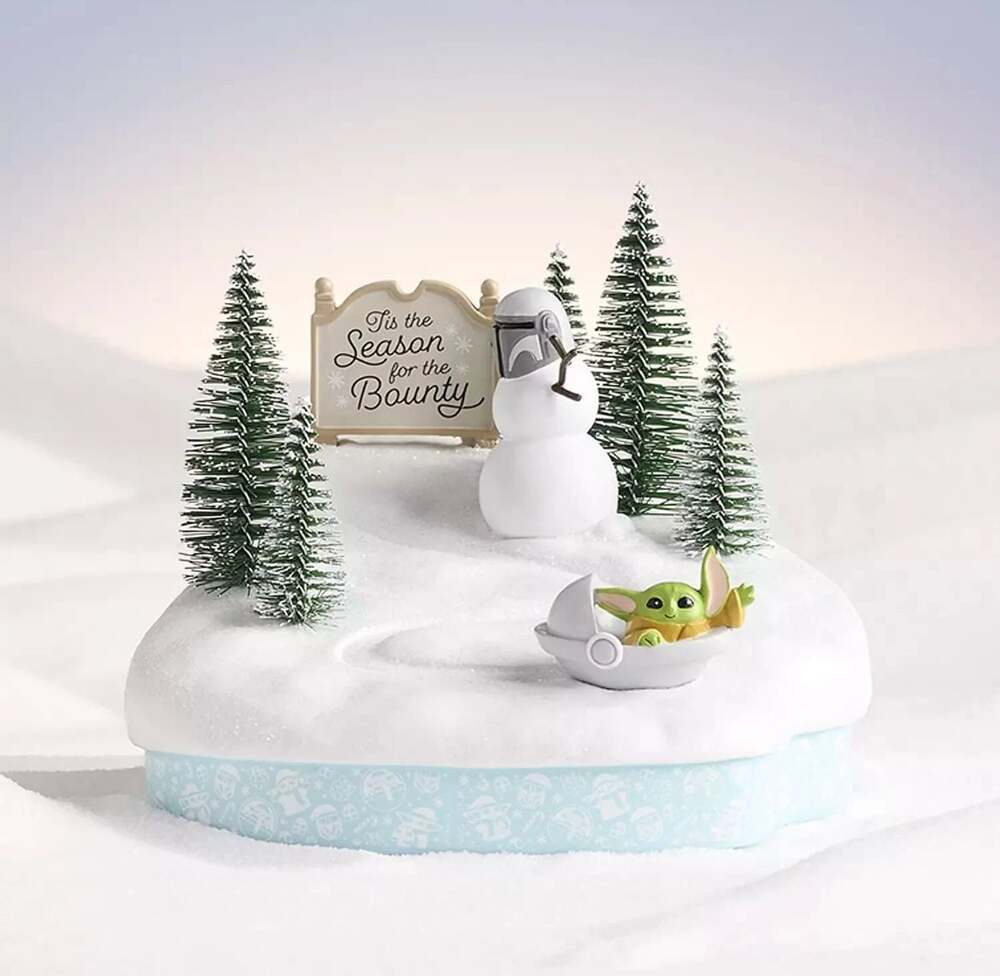 St. Nicholas Square® Grogu Sledding Village Tabletop Decor